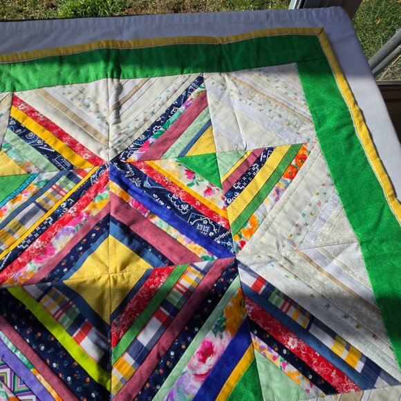 Handmade String Star Wall Quilt Small - Picture 6 of 10